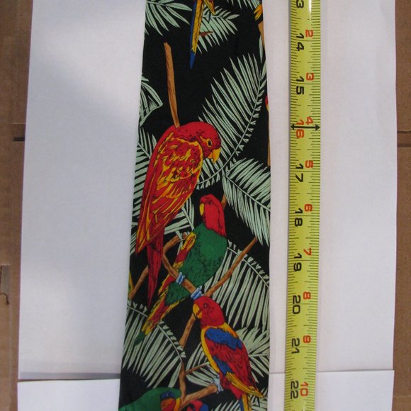 100% Silk Men's Tie Parrot themed by Rosetti 1E - Picture 3 of 7